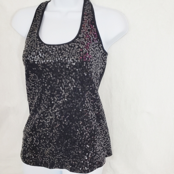 Express Tops - 🔥3/$15🔥Express Black Sparkle Sequins Tank Top